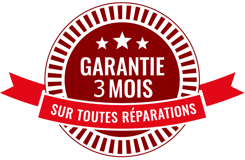 Garantie 3 mois sur toutes réparations
